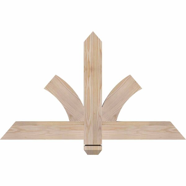 Ekena Millwork Redmond Smooth Timber Gable Bracket, Douglas Fir, 36"W x 21"H x 1 1/2"D x 3 1/2"F, 14/12 Pitch GBW036X21X0204RED00SDF - main